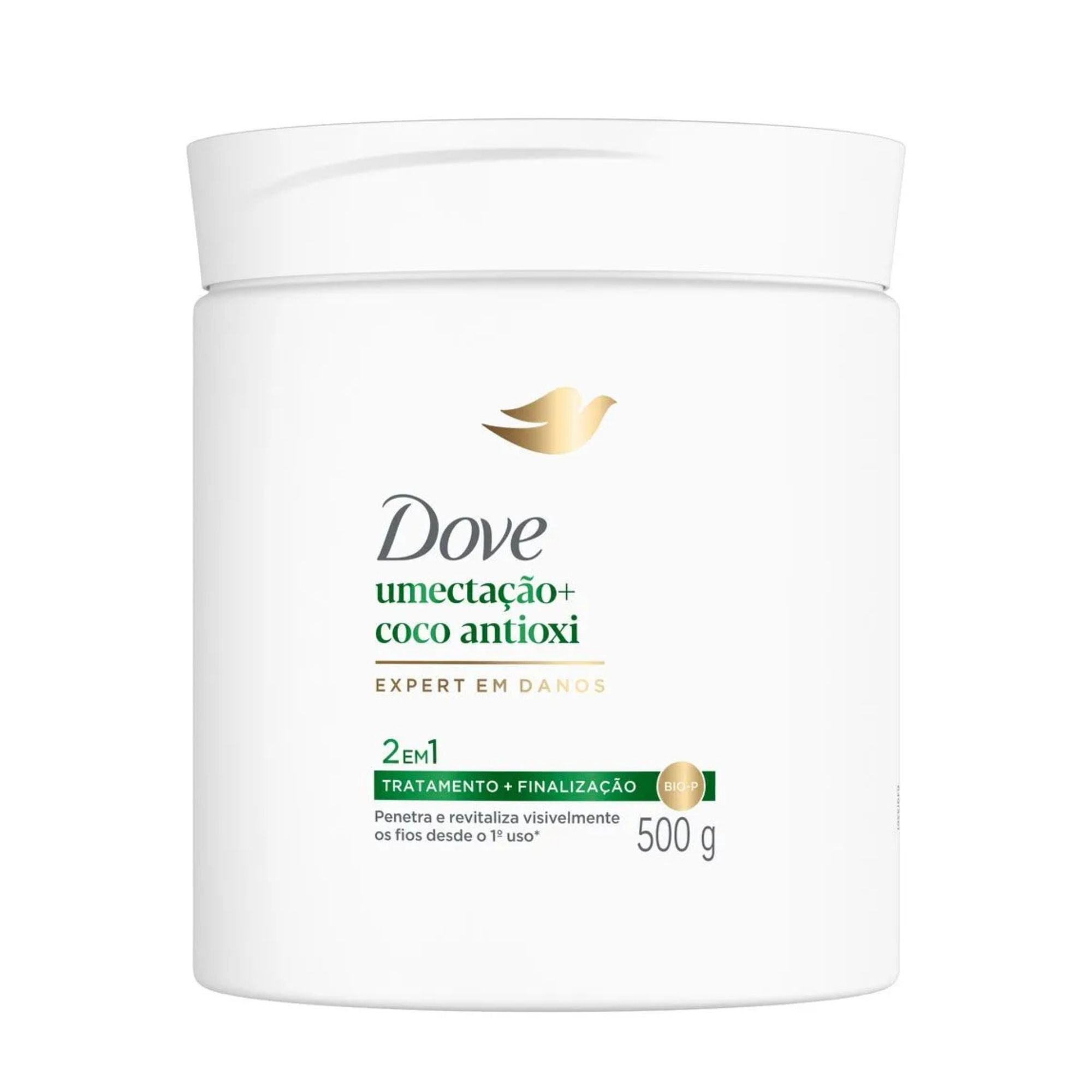 Máscara Capilar Dove 2 em 1 Umectação + Coco Antioxi 500g