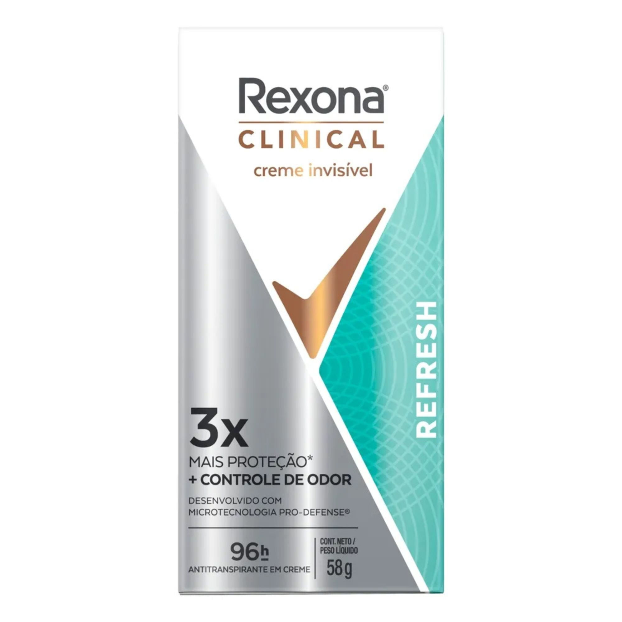 Desodorante Rexona Clinical Refresh Em Creme 58g