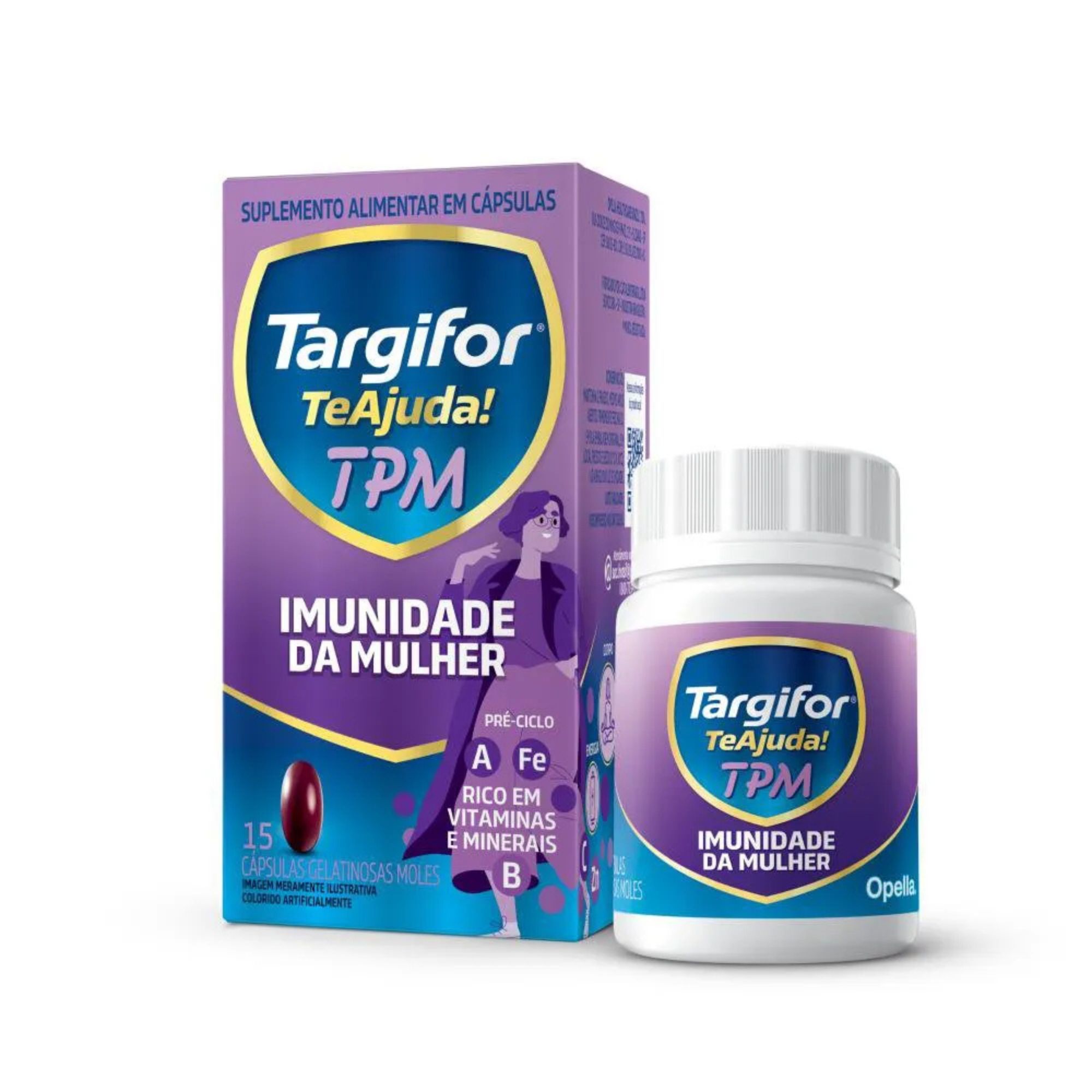 Suplemento Alimentar Targifor Te Ajuda Tpm 15 Capsulas