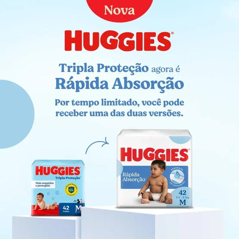 Fralda Huggies Tripla Proteção Mega Xg 28 Unidades - Imagem 2