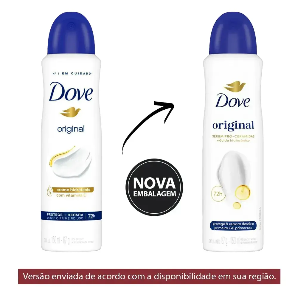Desodorante Aerosol Dove Original 72h 150ml - Imagem 2