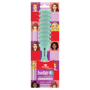 Escova Para Cabelo Plana Verde Condor Bellê