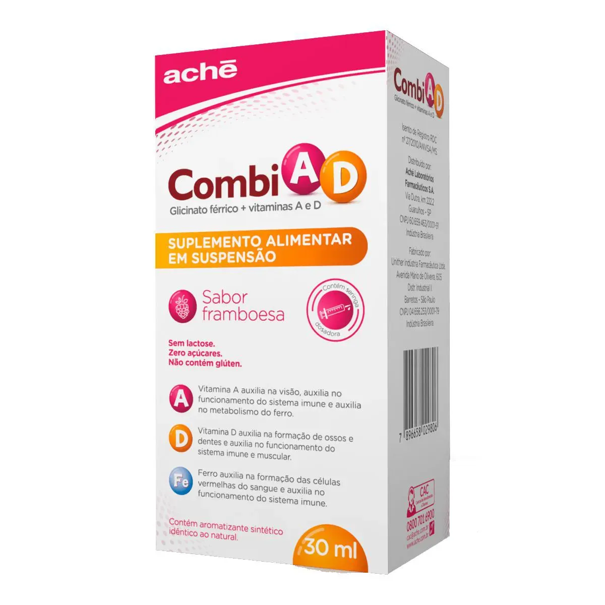 Combi AD Framboesa Solução Oral 30ml