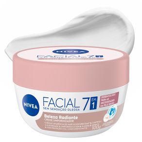 Creme Uniformizador Facial Nivea Beleza Radiante 7 Em 1 Para Pele Negra 100G