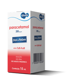 Paracetamol 200Mg/Ml Ems Solução Oral 15Ml Paracetamol Solução Oral 15Ml