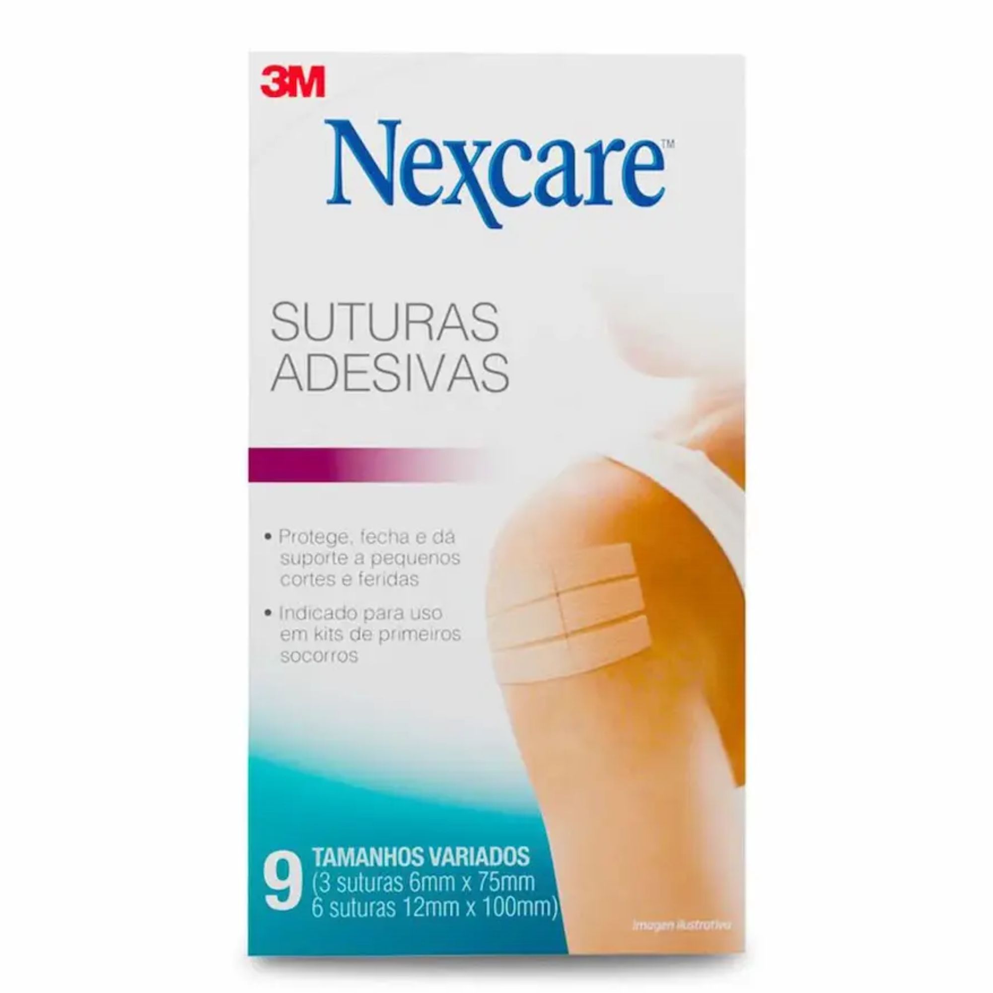 Sutura Adesiva Nexcare Tamanhos Variados 9 Unidades