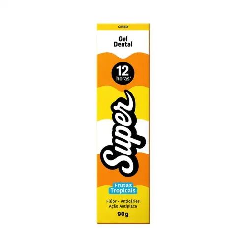 Gel Dental Super 12h Cimed Frutas Tropicais 90g