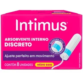 Absorvente Interno Intimus Médio 8 Unidades