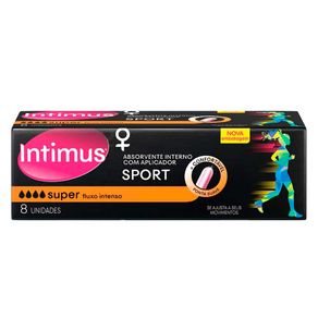 Absorvente Interno Intimus Sport 8 Unidades + Aplicador preço