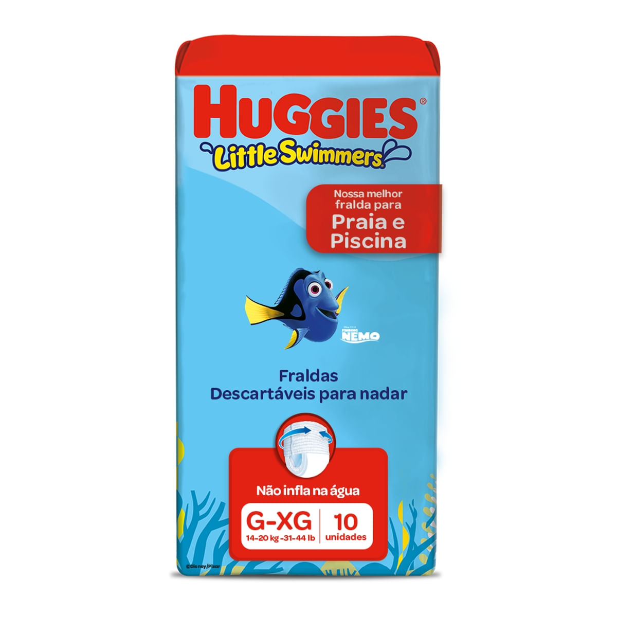 Fralda Infantil Huggies Little Swimmers G/xg C/10