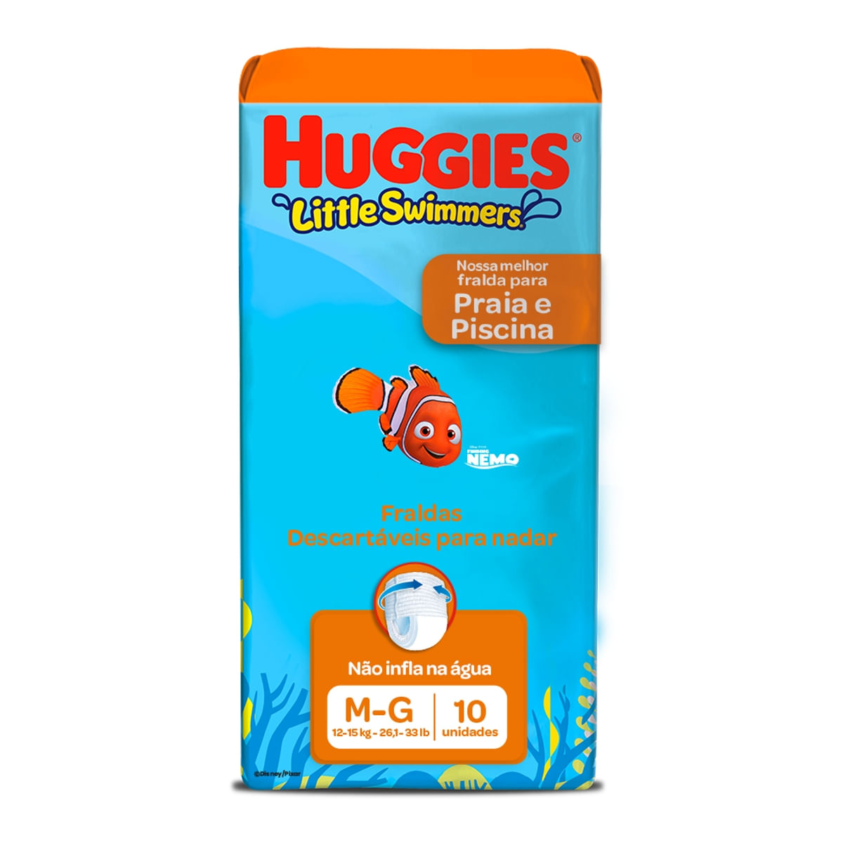 Fralda para Piscina Little Swimmers M-G 10 Unidades