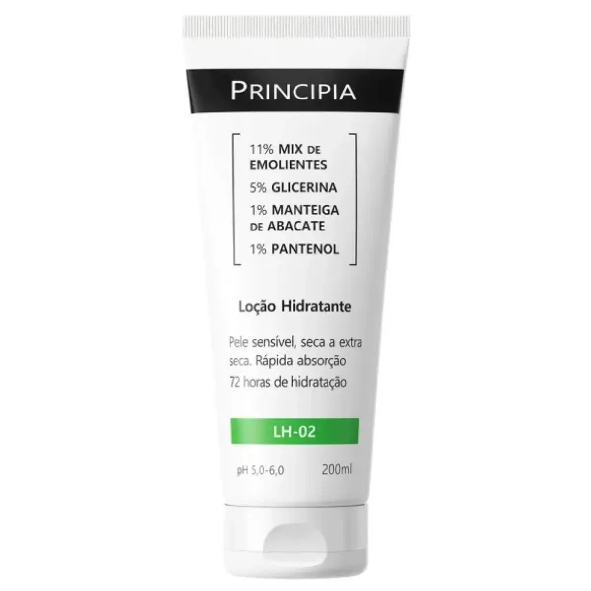 Loção Hidratante Mix de Emolientes + Glicerina + Manteiga de Abacate + Pantenol Principia Lh-02 200ml