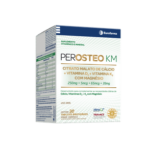 Perosteo Km Sabor Caramelo 30 Tabletes Mastigáveis