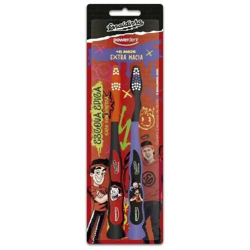 Escova Dental Infantil Powerdent Enaldinho 2 Unidades