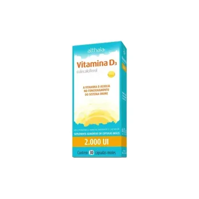Vitamina D3 Colecalciferol Althaia 2.000ui 30 Cápsulas