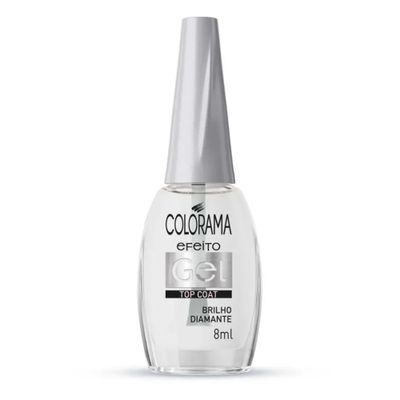 Esmalte Top Coat Colorama Efeito Gel Brilho Diamante 8ml