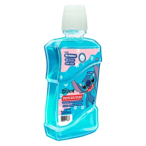 Enxaguante Bucal Dentalclean Disney Stitch Tutti-frutti 300ml