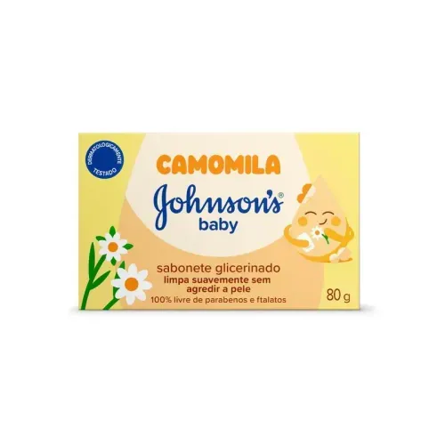Sabonete em Barra Jonhsons Baby Camomila Glicerinado 80g