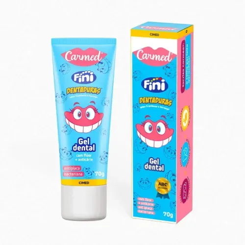 Gel Dental com Flúor Carmed Fini Dentadura 70g