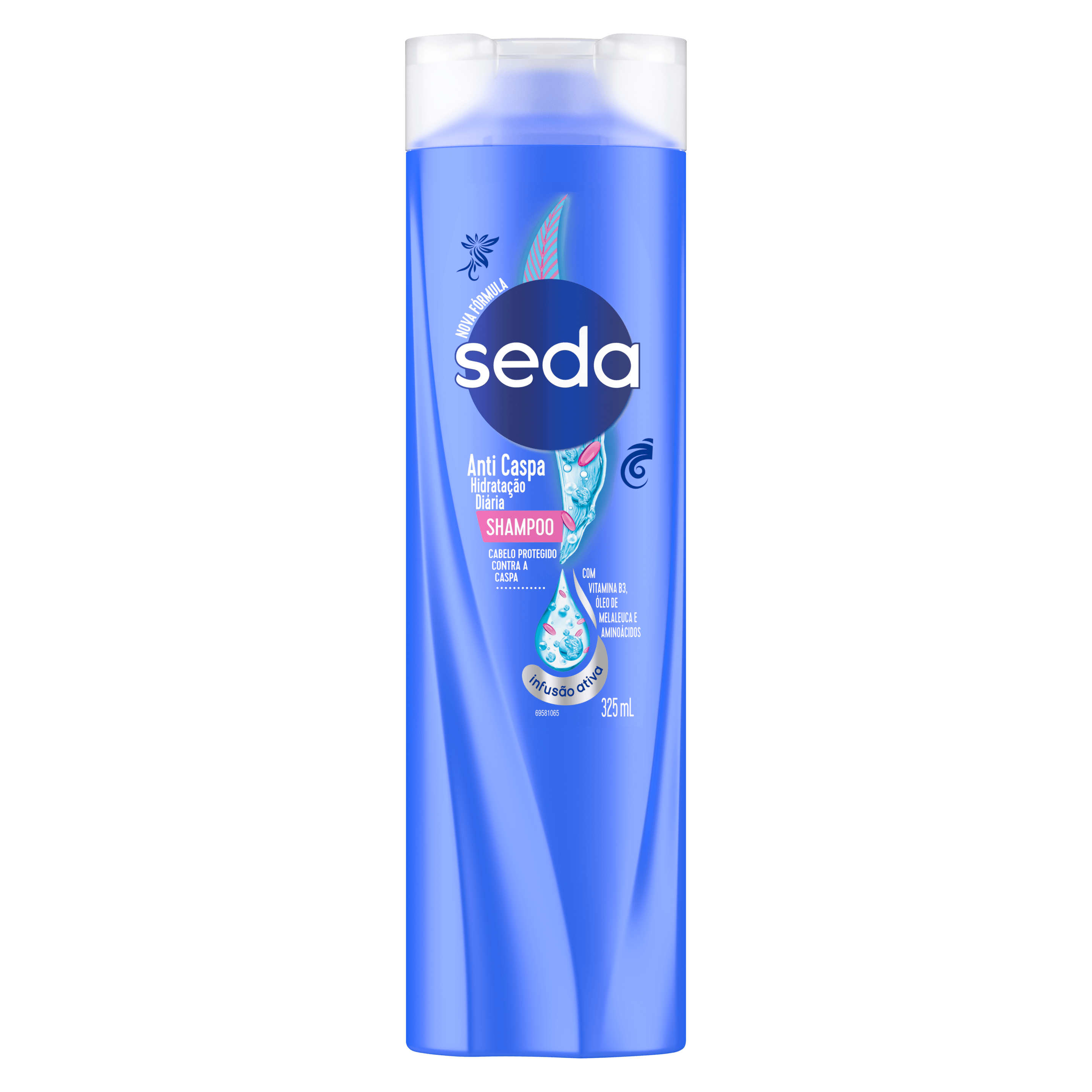 Shampoo Anticaspa Seda Hidratação Diária 325ml