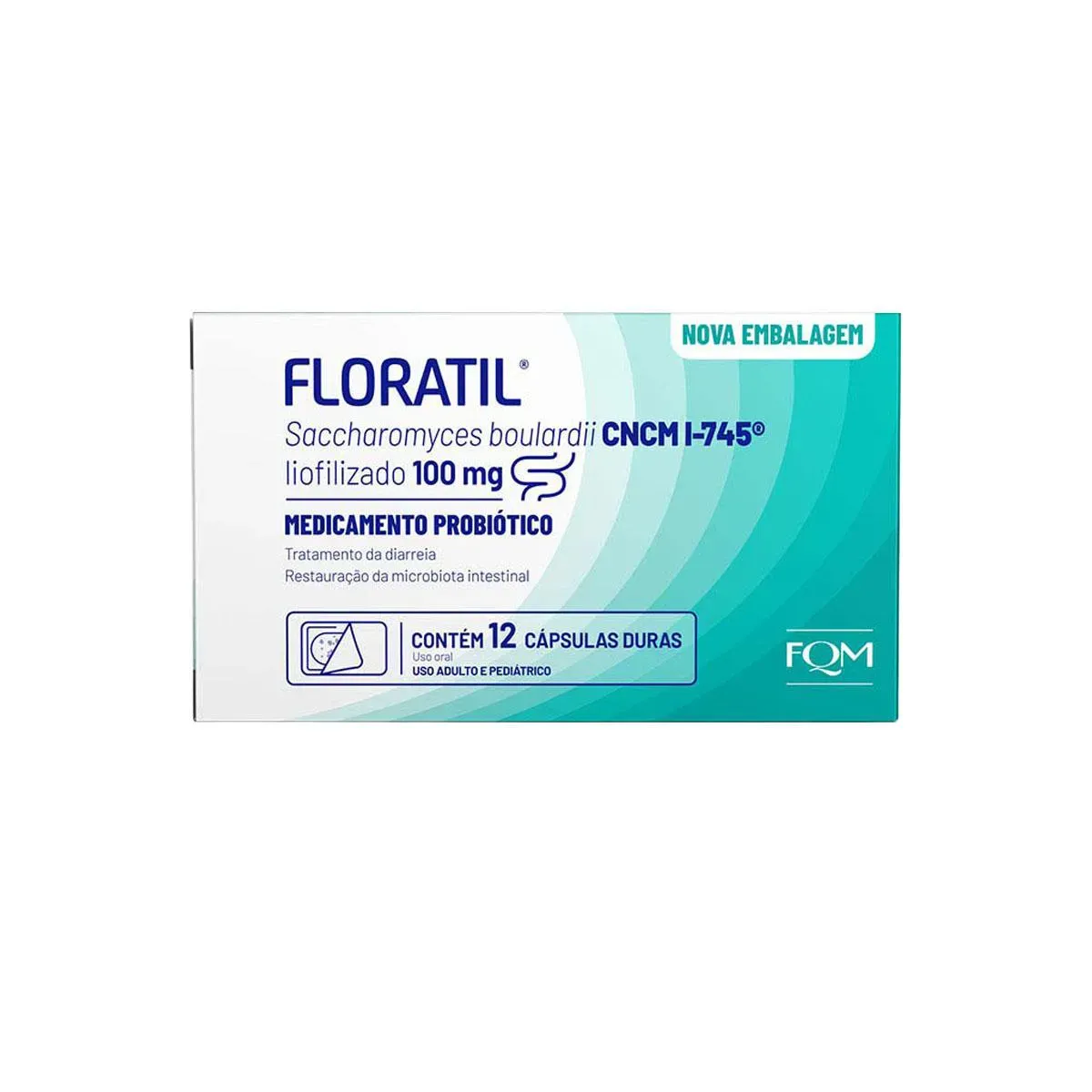 Floratil 100mg 12 Cápsulas