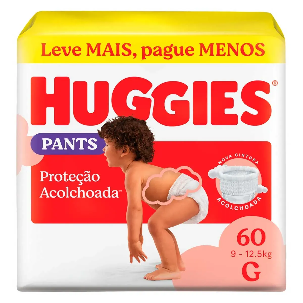 Fralda Huggies Pants Proteção Acolchoada G 60 Unidades