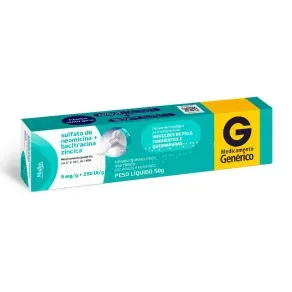 Sulfato De Neomicina 5Mg/G + Bacitracina 250Ui/G Medley Genérico Pomada Dermatológica 50G