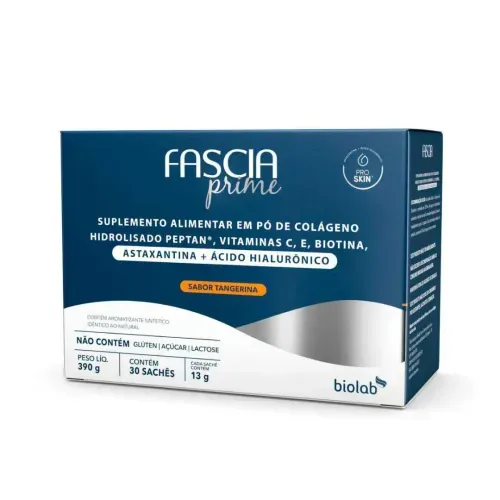 Suplemento Alimentar Fascia Prime Sabor Tangerina 30 Sachês