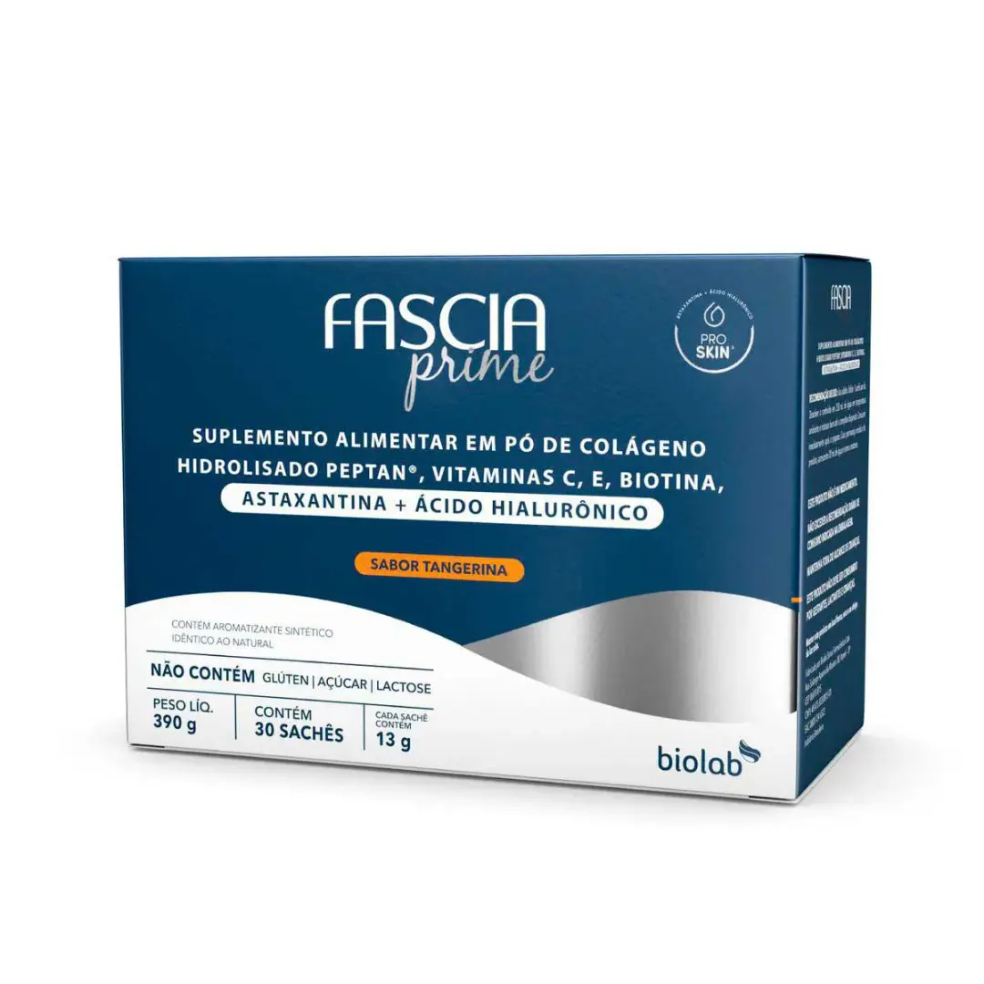 Suplemento Alimentar Fascia Prime Sabor Tangerina 30 Sachês