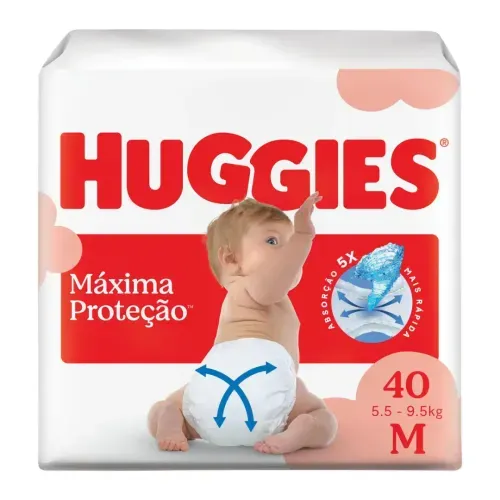Fralda Huggies Supreme Care M 40 Unidades