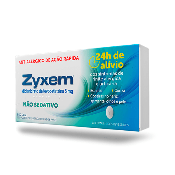 Zyxem 5mg 10 Comprimidos Revestidos
