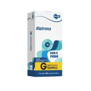 Dipirona Monoidratada 1G Ems Genérico 20 Comprimidos