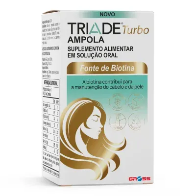 Triade Turbo Fonte De Biotina 2 Ampolas De 3ml