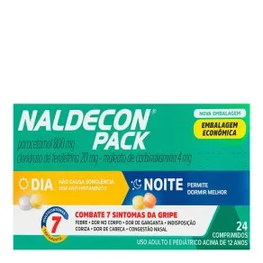 Naldecon Dia E Noite 24 Comprimidos