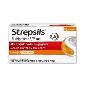 Strepsils Laranja 8,75Mg 8 Pastilhas