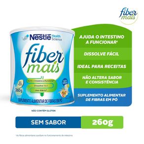 Suplemento Alimentar De Fibras Fibermais Sem Sabor 260G