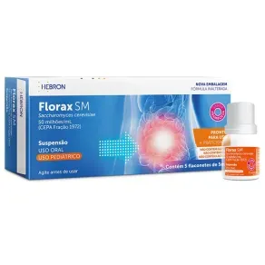Florax Sm Pediátrico Framboesa Solução Oral 5 Flaconetes De 5Ml