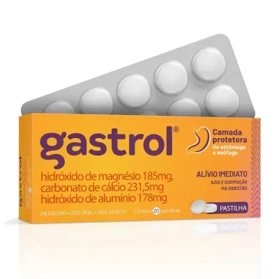 Gastrol 185mg/231,5mg/178mg 20 Pastilhas