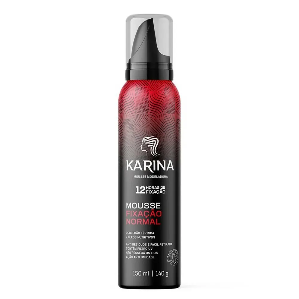 Mousse Modeladora Fixação Normal Karina 150ml