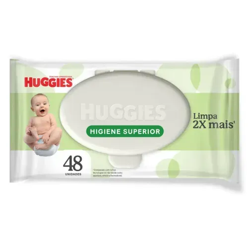 Lenços Umedecidos Huggies Max Clean 48 Unidades