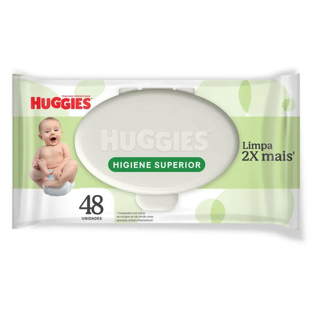 Lenços Umedecidos Huggies Max Clean 48 Unidades