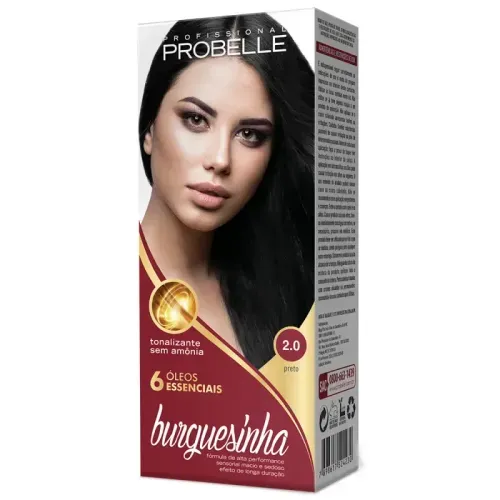 Tonalizante Probelle Burguesinha sem Amônia 2.0 Preto