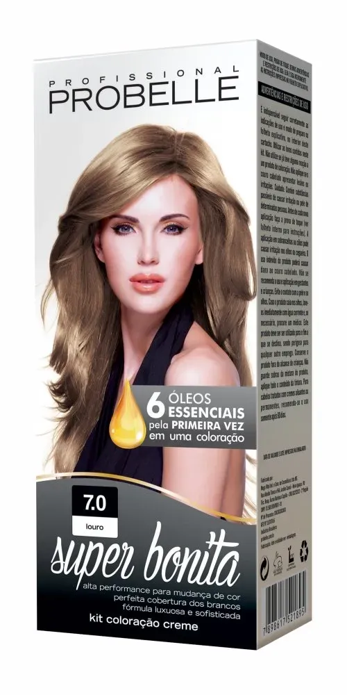 Tintura Probelle Super Bonita 7.0 Louro Médio