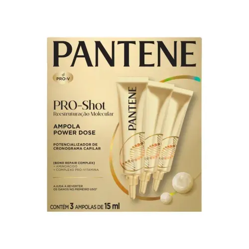 Ampola Pantene Reestruturação Molecular 3 Unidades de 15ml