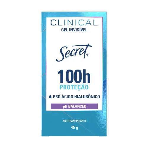 Desodorante Antitranspirante Gel Invisível Secret Clinical Feminino 45g